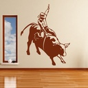 Bull Rider Cowboy Wall Sticker | Icon Wall Stickers